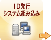 資料請求→お申し込み→ID発行 システム組み込み→運用開始